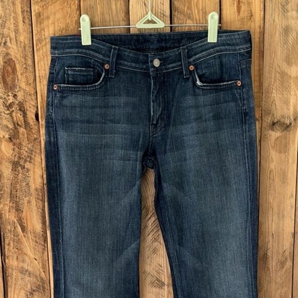 7 For All Mankind Women's Boot Cut Jeans - Dark Blue - Picture 2 of 13